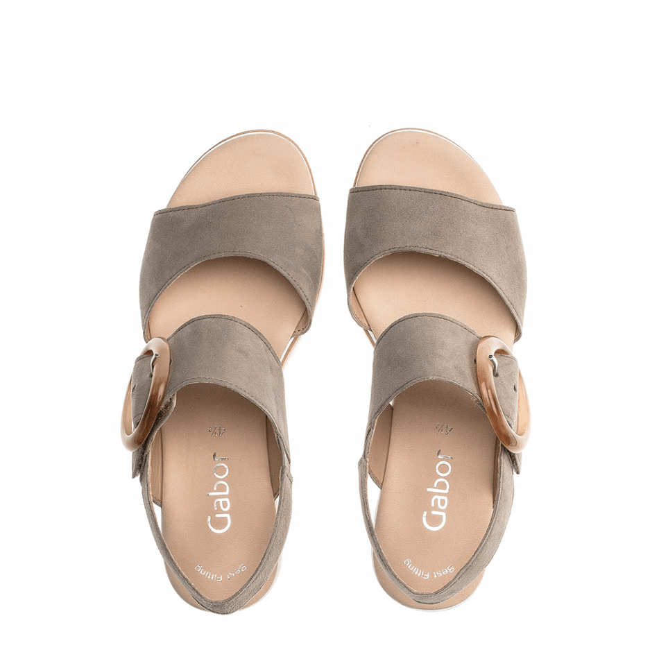 Sandale Compensée à Bride Cheville Gabor | Roseau Exclusif